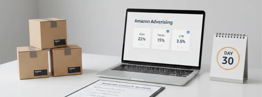 Lanzamiento en Amazon 2026: checklist y método en 30 días (sin improvisar)